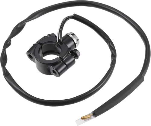 Miniatura 4 de X AUTOHAUX Botón de interruptor de arranque de bocina de control de manillar de motocicleta de 7/8 "con conectores aleación de aluminio negro