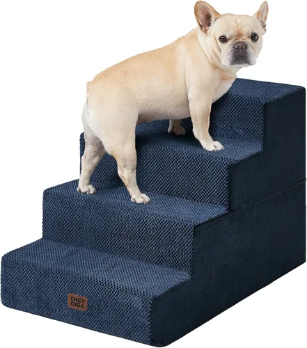 Miniatura 36 de EHEYCIGA Escaleras para perros pequeños de 13.5 pulgadas de alto, escalones para perros de 3 escalones para sofá y silla, escalones para mascotas