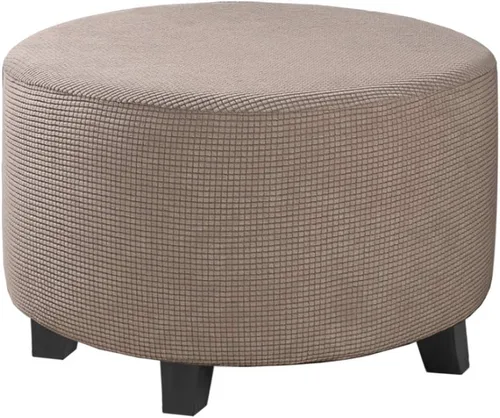 Miniatura 103 de H.VERSAILTEX Funda otomana rectangular de 29 a 34 pies para reposapiés, fundas protectoras para reposapiés, con tela jacquard elástica, gruesa