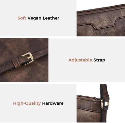 Miniatura 4 de CHOLISS Crossbody Bags for Women, Purses for Women Handbags with Vegan Leather, Travel Purse Over Shoulder Bag