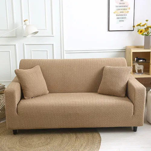 Miniatura 10 de Funda elástica para sillón, funda de sillón gruesa y elástica de tela jacquard, protector de muebles de color sólido, funda de sofá para niños