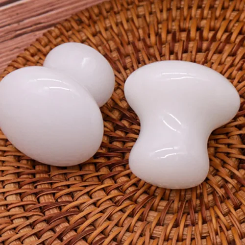 Miniatura 2 de Uonlytech 2 herramientas faciales Gua Sha, cuarzo de jade blanco, rodillos Gua Sha, herramienta de masaje para mujeres, spa en casa