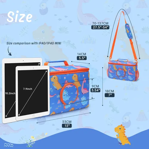 Miniatura 2 de Estuche Portátil para Tonies - Compatible con Toniebox Juego de Inicio, Figuras de Tonies, Estación de Carga, Auriculares - Bolso de Viaje