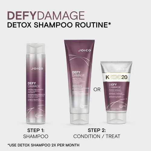 Miniatura 6 de Joico Defy Damage Detox Shampoo Removes Chlorine, Hard Water Residue, Product Buildup, Metals, & Trace Minerals Strengthens Bonds & Preserves