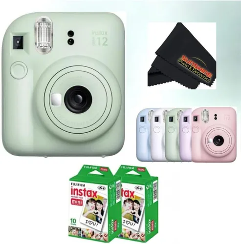 Miniatura 13 de Fujifilm Instax Mini 12 cámara instantánea Blossom Pink con unidad flash USB Sandisk de 32 GB + paquete de película Fujifilm Instax Mini de 40