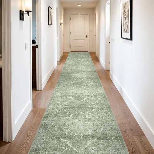 Miniatura 125 de Alfombra de área de entrada de 2 x 3 pies lavable - Alfombra de entrada pequeña neutra, alfombra de cocina, alfombra de pasillo vintage suave
