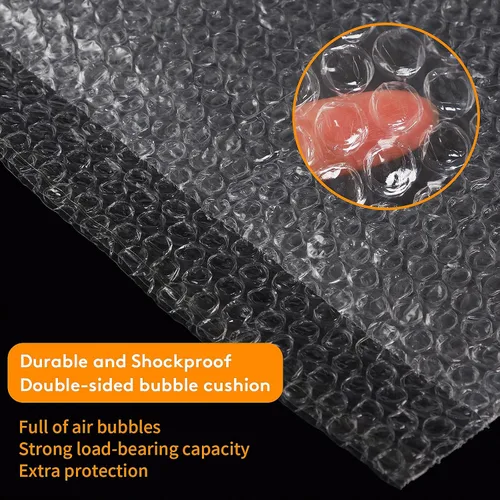 Miniatura 3 de 100 bolsas de burbujas transparentes, 8 x 12 pulgadas, bolsa de burbujas para embalaje y envío, bolsas protectoras de burbujas de doble capa