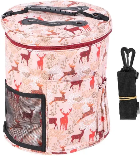 Miniatura 10 de Estuche para agujas de tejer, bolsa de tejer con cremallera, caja organizadora de accesorios de herramienta de costura portátil para llevar