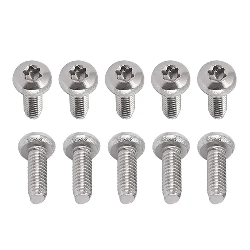 Miniatura 48 de DTGN Tornillos Torx de cabeza plana M1.0.236x0.118 in (DXL), paquete de 20, buenos para maquinaria, sujetadores de seguridad Torx de acero