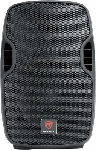 Miniatura 4 de Rockville BPA10 - Altavoz PA DJ Amplificado de 10 pulgadas y 400 W Pico con Bluetooth, reproductor USB/SD, radio FM, entradas XLR/RCA/1/4"/Aux