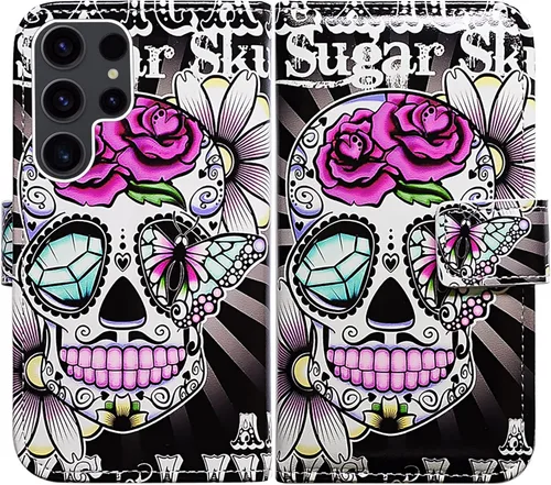 Miniatura 28 de Bcov Funda para Galaxy S23 Ultra, funda de piel con tapa para Samsung Galaxy S23 Ultra con ranura para tarjeta y soporte para Samsung Galaxy S23