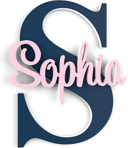 Letrero de nombre para guardería, regalo personalizado para bebé, decoración de nombre de guardería, letras de pared, niños y niñas, encima de la