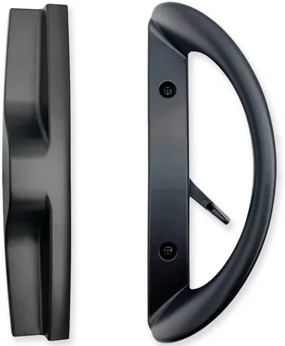 ALLYWASAI Juego de manijas para puerta corrediza de patio, juego de manijas de repuesto perfecto estilo embutido para puertas de 1-1/2 pulgadas a
