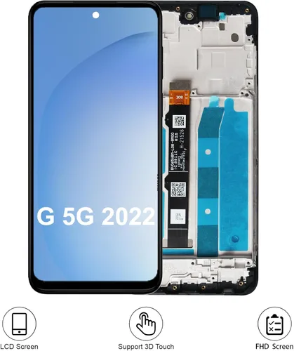 Miniatura 5 de Para Moto G 5G 2022 Reemplazo de pantalla con marco G 2022 XT2213-1 XT2213-3 XT2213DL Pantalla táctil LCD Digitalizador Asamblea Kits