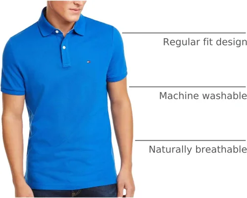 Miniatura 111 de Tommy Hilfiger Polo de piqué de algodón de manga corta para hombre en ajuste regular