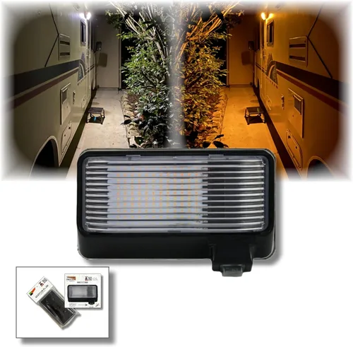 BG520B-SB, toldo LED de doble color, de alto rendimiento, de larga duración con clasificación IP65, para porche con modos de color intercambiables,