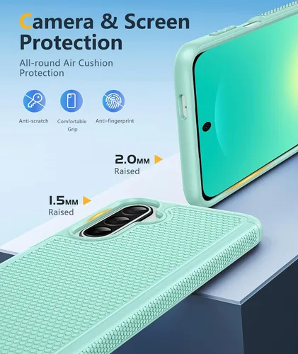 Miniatura 679 de FNTCASE Funda para iPhone 17 Pro: Fundas delgadas translúcidas de color azul claro compatibles con MagSafe, protección completa de la cámara