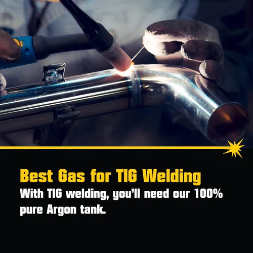 Miniatura 6 de PrimeWeld Tanque de soldadura de gas 100% argón completo 80CF DOT 3AA Válvula CGA 580 de EE. UU. El mejor gas para aplicaciones de soldadura