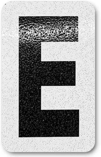 Miniatura 105 de Despegar y pegar individuales, números y letras de aluminio reflectantes, se adhiere al hormigón, madera, metal, azulejos, ladrillo, vidrio