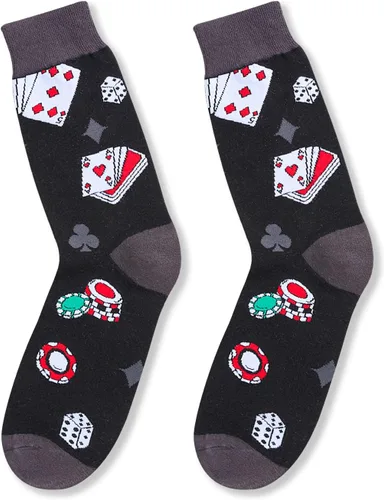 Miniatura 6 de HAPPYPOP Calcetines con bandera estadounidense para hombre, doctor, matemáticas, optometría, golf, regalos para enfermera, graduación, póquer