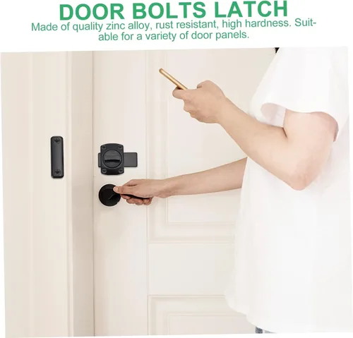 Miniatura 9 de BESTonZON Cerradura de cerrojo de metal para valla de metal Cerradura de cadena de puerta Muebles para el hogar Muebles deslizantes Cerradura