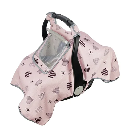 Miniatura 7 de ICOPUCA Fundas de asiento de automóvil para bebés, funda de asiento de automóvil a prueba de patadas para niñas/niños, toldo de muselina ligera