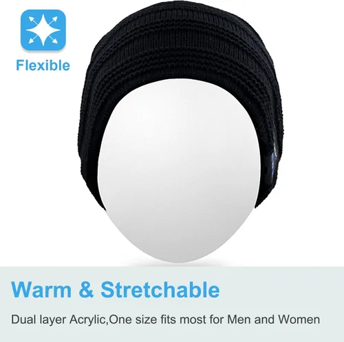 Miniatura 75 de Rotibox - Gorro inalámbrico con Bluetooth para deportes al aire libre, regalo de Navidad.