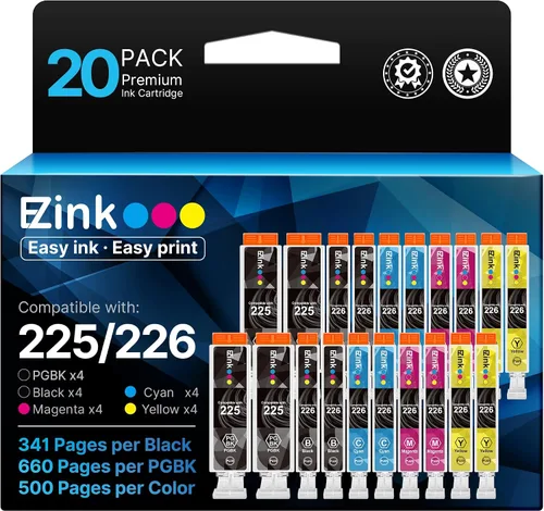 E-Z Ink (TM) cartucho de repuesto de tinta para Canon PGI-225 CLI-226