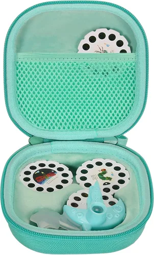 Miniatura 14 de Aenllosi Estuche de transporte rígido de repuesto para mini proyector Moonlite, paquete de regalo para hasta 20 carretes de cuentos, organizador