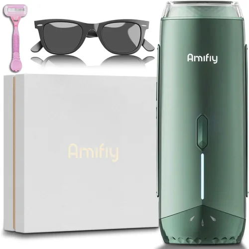 Dispositivo de Depilación IPL de Enfriamiento por Hielo Amifiy para Uso Doméstico, Máquina de Depilación Láser Indolora para Mujeres y Hombres, 3
