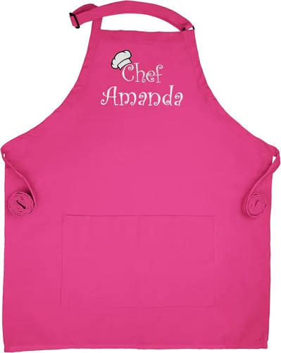 Miniatura 9 de Custom Apron Embroidered Kitchen Apron Women Chef Apron For Men Personalized Apron With Pockets Negro