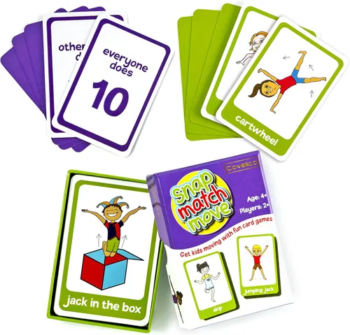 Miniatura 10 de Tarjetas de ejercicios para niños – Equipo de PE para la escuela primaria, equipo de entrenamiento para niños, juegos de ejercicio, ejercicio