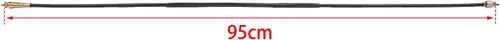 Miniatura 5 de Minho GY6 Cable de velocímetro, 37.4 in 38 pulgadas, rosca M12, para Taotao 50cc 150cc Scooter chino