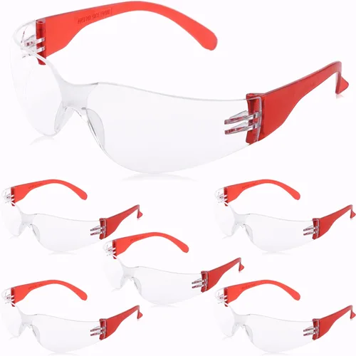 Miniatura 15 de BISON LIFE - Lentes de seguridad con protección envolvente resistente a arañazos, lente de policarbonato resistente a impactos ANSI Z87.1 4