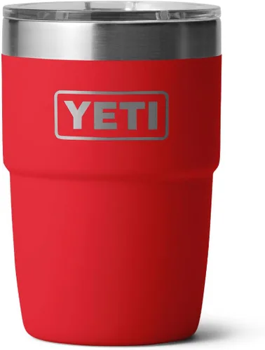Miniatura 13 de YETI Rambler Taza de café aislada de 8 onzas con tapa, taza de café apilable de doble pared aislada al vacío, forro de cerámica DuraSip, diseño apto