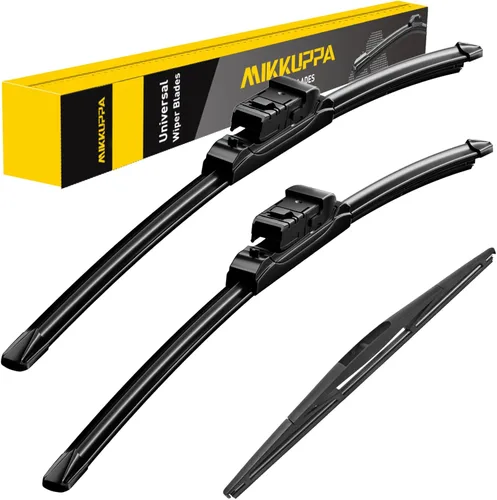 Miniatura 66 de MIKKUPPA Juego de 3 limpiaparabrisas de 22+21+12 pulgadas - Reemplazo para Dodge Durango 2011-2023, Jeep Grand Cherokee 2011-2013 - Limpiaparabrisas
