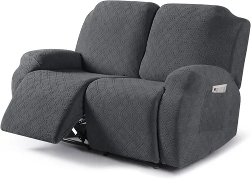 Miniatura 13 de VANSOFY Funda para silla reclinable, 3 piezas elásticas para silla reclinable, funda suave para silla reclinable, protector de muebles para perros