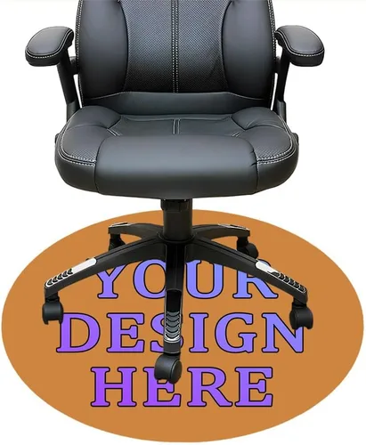 Miniatura 27 de Tapete redondo personalizado para silla de escritorio de oficina, diseño de tu propio logotipo de foto, texto, alfombrillas circulares