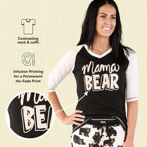 Miniatura 5 de Lazy One Leggings y camisetas para mujer, pijamas separados, ropa de descanso acogedora para mujer