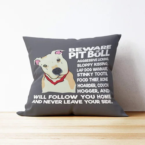 Miniatura 3 de Mancheng-zi Fundas de almohada Pitbull - 18 x 18 pulgadas, regalos para mamá Pit Bull para mujer