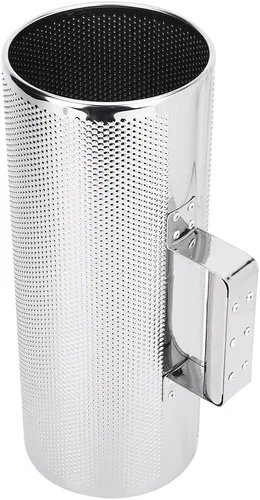 Guiro profesional de acero inoxidable con herramienta de entrenamiento musical raspador para bandas, concierto, rendimiento escénico - plata