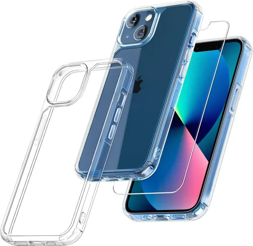 Miniatura 113 de TAURI Funda magnética 2 en 1 transparente para iPhone 14 Pro, compatible con Magsafe [no amarillenta] con protector de pantalla, protección de grado