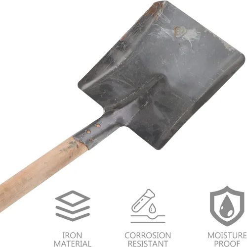 Miniatura 4 de Tofficu 2 palas de ceniza de chimenea de mango largo, pala de limpieza de hierro para el hogar, hogar y cenizas de carbón, colores surtidos, 23.22