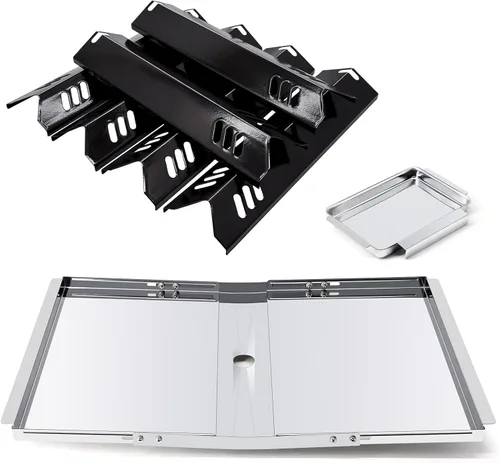 Miniatura 17 de Protectores térmicos de repuesto para parrilla de 15 pulgadas Dyna-Glo DGF493BNP, DGF510SBP, juego de 4 placas térmicas para parrilla de patio 4pcs