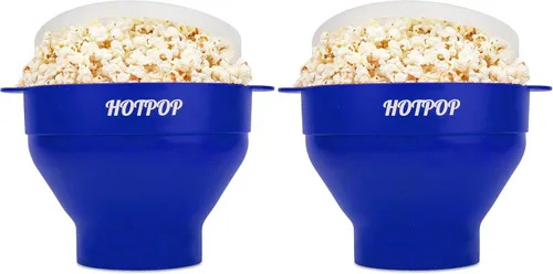 Miniatura 16 de El original Hotpop - Palomitas de maíz para microondas, máquina de palomitas de silicona, cuenco plegable sin BPA y apto para lavavajillas - 20 Gris