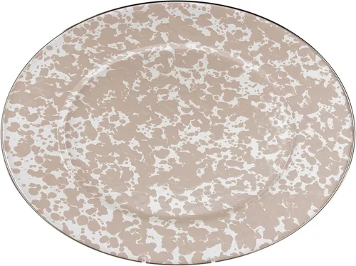 Miniatura 5 de Golden Rabbit Enamelware Oval Platter, 12 x 16in, Americana