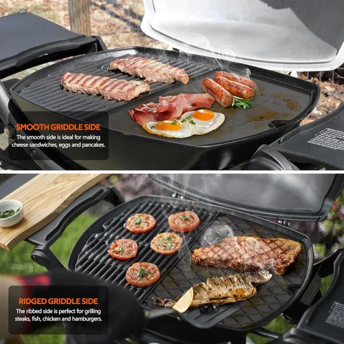 Miniatura 4 de Stanbroil Parrilla de hierro fundido para parrillas de gas Weber Q200 Q220 Q240 Q260 Q2000 Q2200 Q2400 Series, pieza de repuesto para Weber 6559