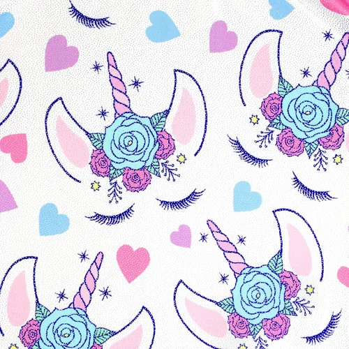 Miniatura 12 de HOZIY - Leotardos de manga larga para niñas, de gimnasia, para niños pequeños, trajes florales de unicornio, galaxia, arco iris, patrón de rayas