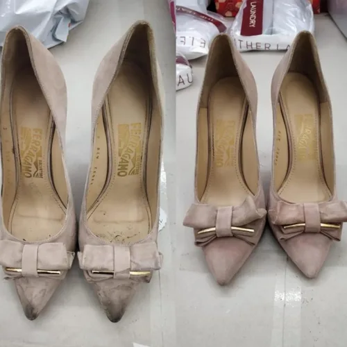 Miniatura 2 de Limpiador de zapatos de tela de nailon, piel, satén, nubuck, ante E-Z, 8 onzas, de Lincoln
