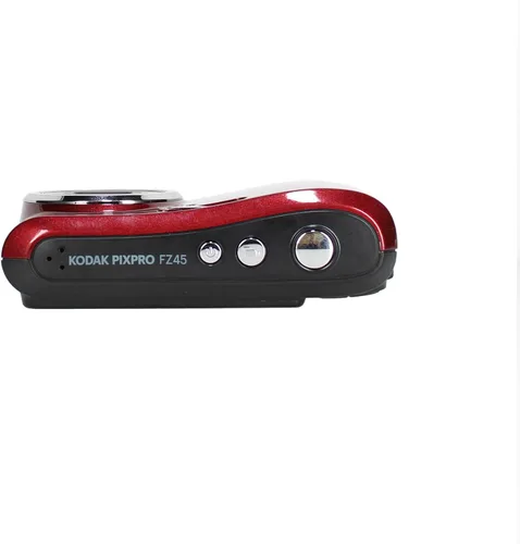 Miniatura 4 de Kodak Pixpro FZ45 - Cámara digital (rojo) paquete incluye: tarjeta de memoria de 64 GB, baterías recargables, trípode flexible, lector de tarjetas